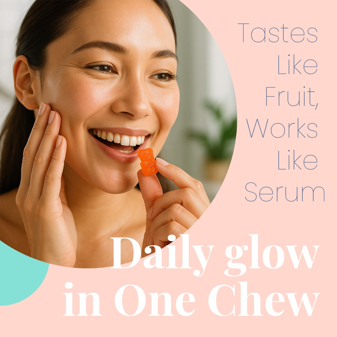 True Health Skin-Firming Collagen Gummies with Vitamin C Sugar Free Anti-Aging Supplement for Hair, Skin & Nails Beauty Support for Youthful Glow, Wrinkle Defense & Hydration Pack of 60 2500mg