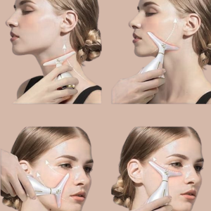 True Health Electric Face Massager, Face Lifting Device with 7 Colors and 3 Modes, LED Face Sculpting Device for Anti Aging with Gua Sha