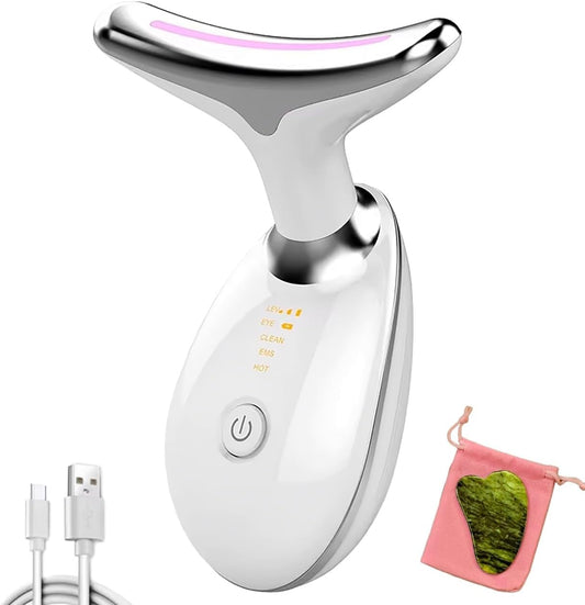 True Health Electric Face Massager, Face Lifting Device with 7 Colors and 3 Modes, LED Face Sculpting Device for Anti Aging with Gua Sha